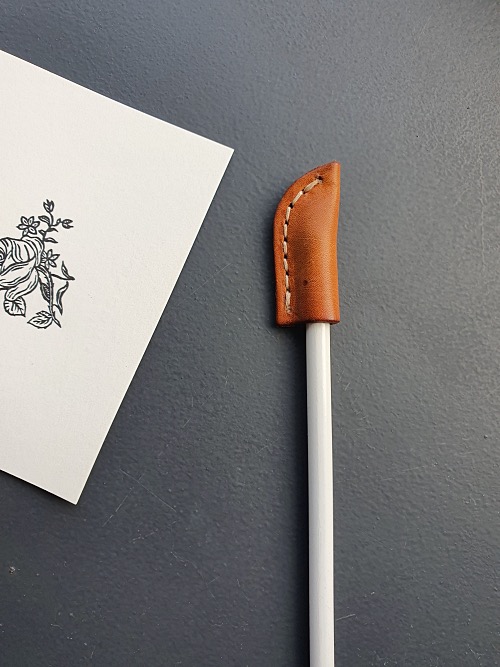 연필심 보호 leather 연필 덮개