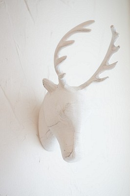 프랑스 벽걸이 사슴 오브제