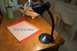 Vintage blue desk  lamp