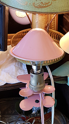 1950년대 프랑스 클립형 램프 (핑크)