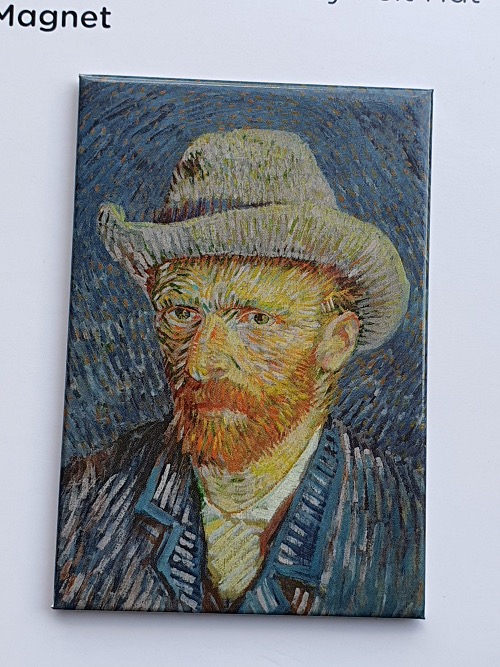 (2p입고) Van Gogh Museum - Self Portrait with Grey Felt Hat Magnet