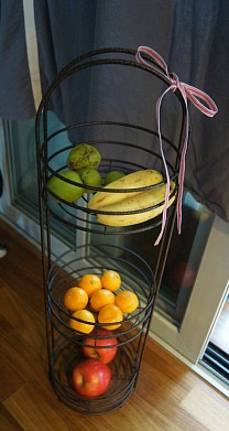 프렌치 3단 과일,야채 철망장