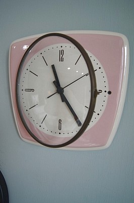 Vintage Wall Clock (핑크)